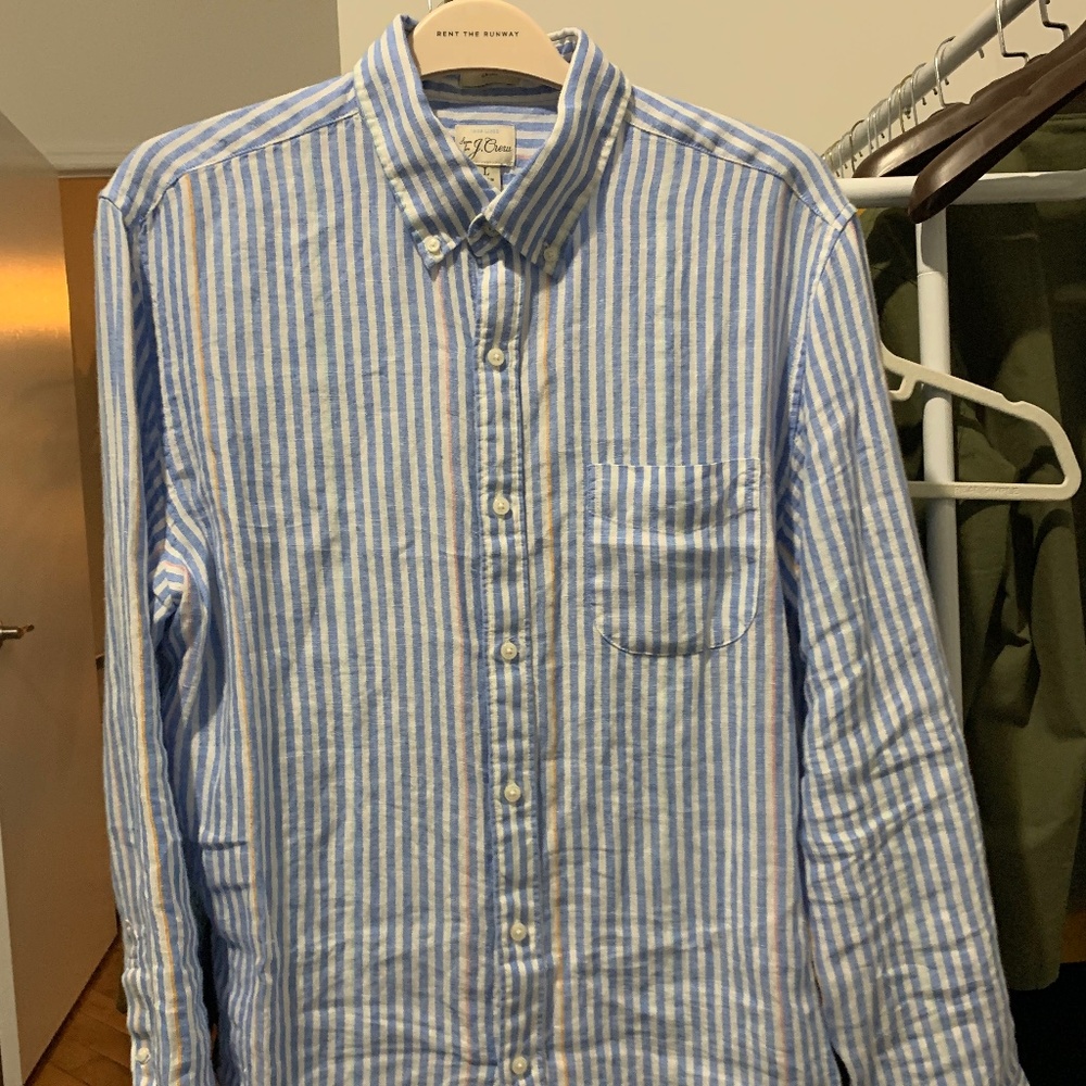 J. Crew Baird Mcnutt Irish linen Shirt- Large